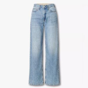 rag & bone Sky Blue Wide Leg Jeans